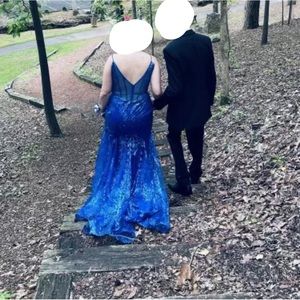 Blue prom dress